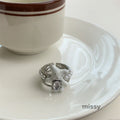 Emmerson Bear Pearl Open Ring [3AA40ZCB]