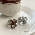 Emmerson Bear Pearl Open Ring [VIJHLQMB]