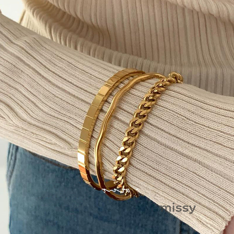Emmery Sculpted Link Bracelets [7LF1UQUZ]