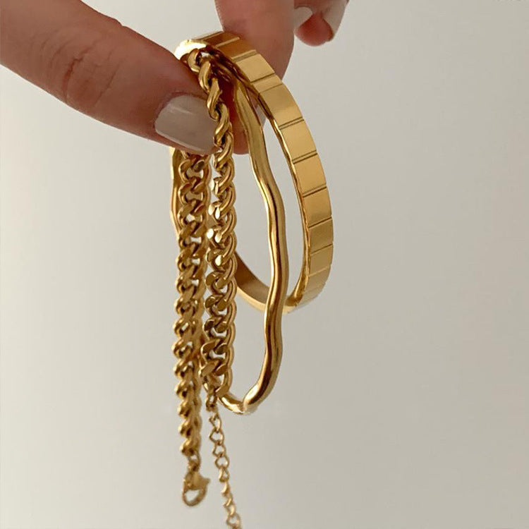 Emmery Sculpted Link Bracelets [40OQW30G]