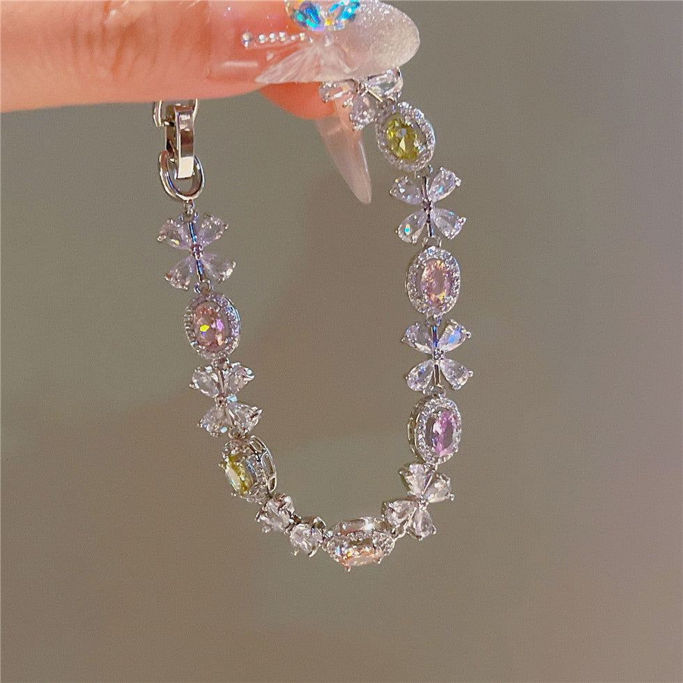 Emsley Silver Bloom Bracelet [H0K2AO1E]