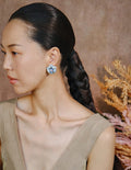 Enamel Flower Pearl Earrings [BFUUJBD4]