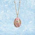 Enameled Egg Pendant Necklace [X68YJNC8]