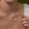 Enameled Egg Pendant Necklace [WQUEY1UG]