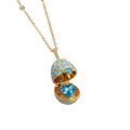 Enameled Egg Pendant Necklace [D80AMLCK]