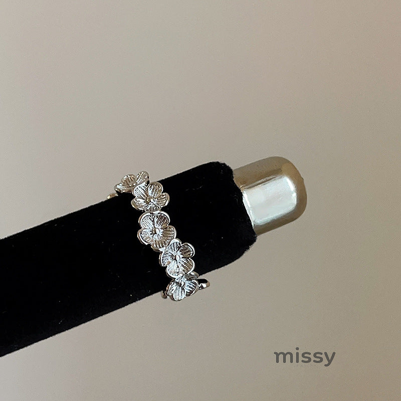 Erynn Floral Open Ring [S9HMPIFV]