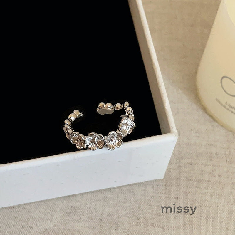 Erynn Floral Open Ring [C0C1B1CA]