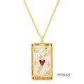 Erynn Gold-Plated Tarot Necklace [D7IWJRXL]