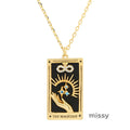 Erynn Gold-Plated Tarot Necklace [B5C7WWFV]