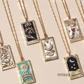 Erynn Gold-Plated Tarot Necklace [BHZIRCBO]