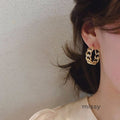 Esmee Crowned Chain Drop Earrings [ESTV5CDI]