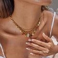 Estefany Pearl Oval Pendant Necklace [DYBKS3D6]