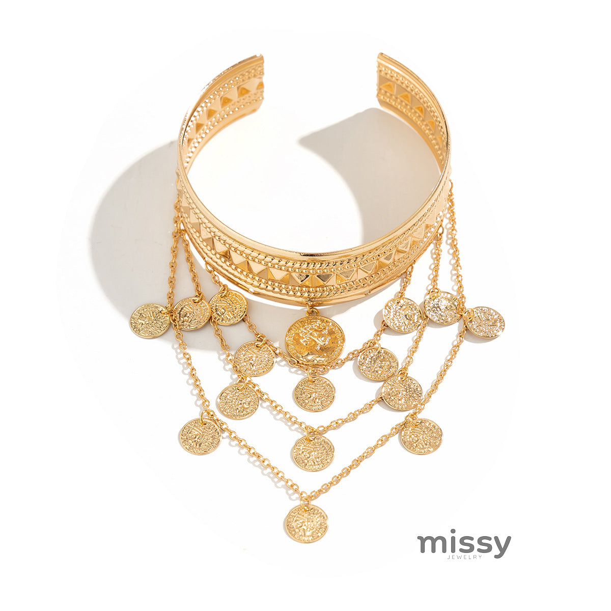 Everlee Metal Tassel Arm Chain [O63PL8MD]