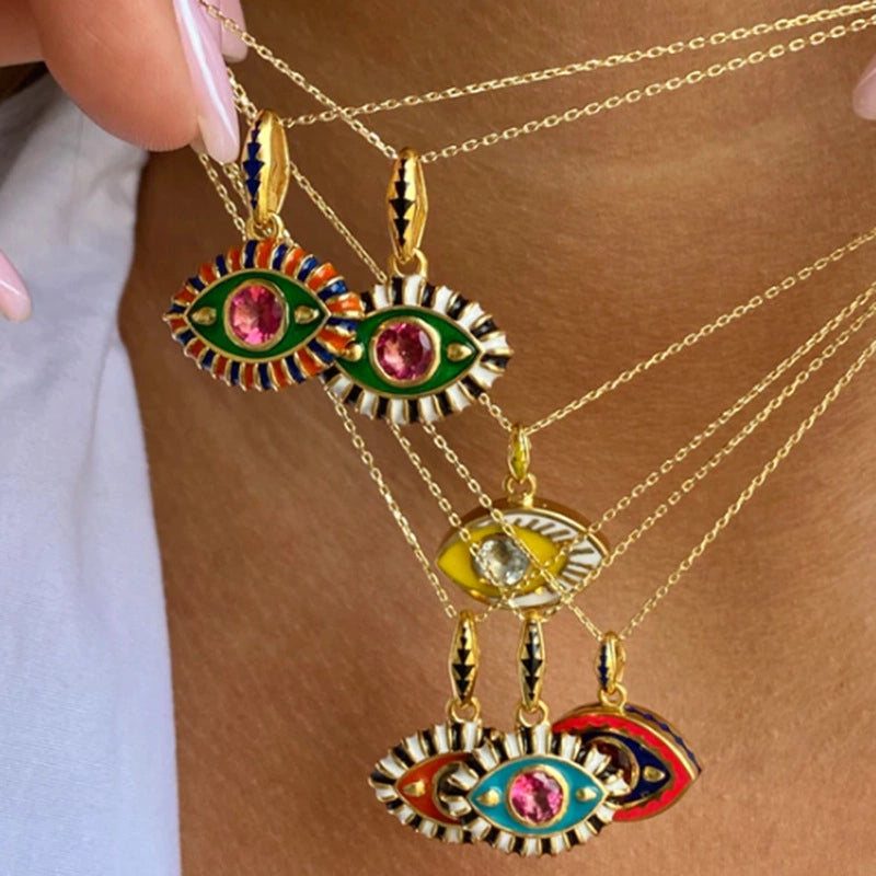 Evil Eye Pendant Necklace [Z763T9JK]