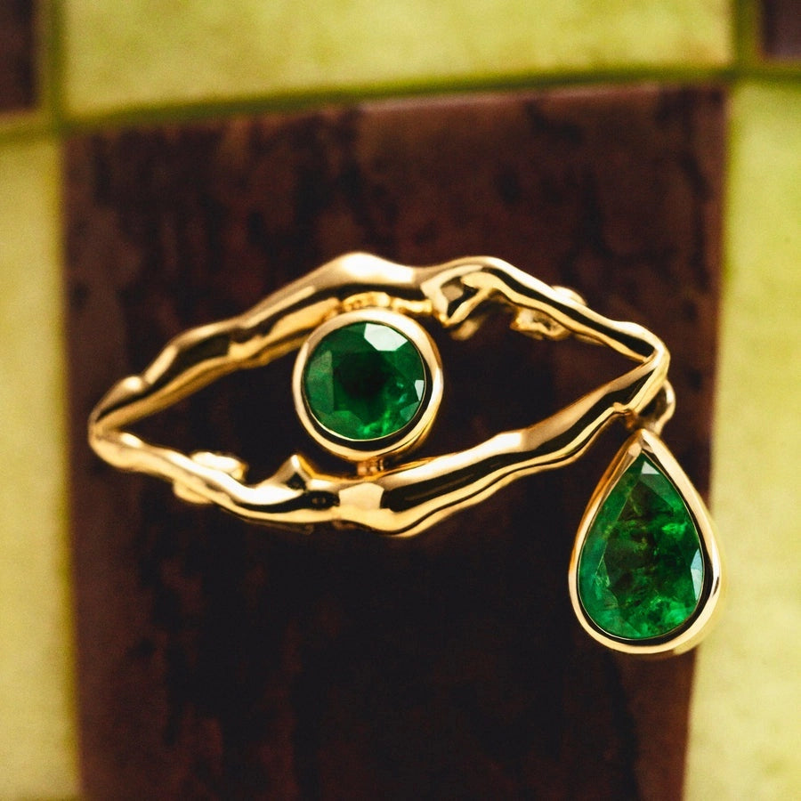Evil Eye Water Drop Pendant Necklace [FQ2PHKSJ]