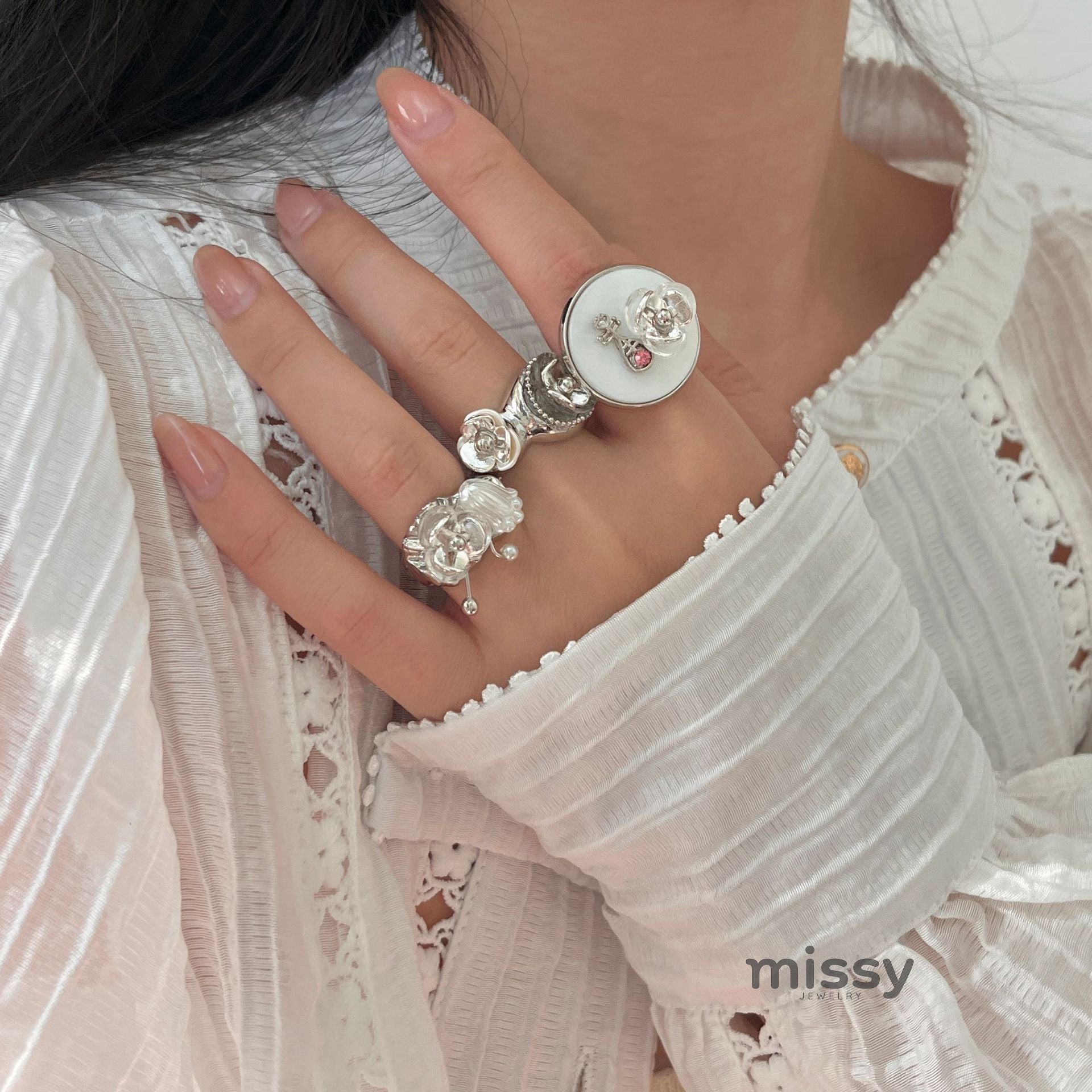Evyn Pearl Bloom Ring [6UMJAJ82]
