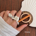 Evyn Pearl Bloom Ring [K32CCDGA]