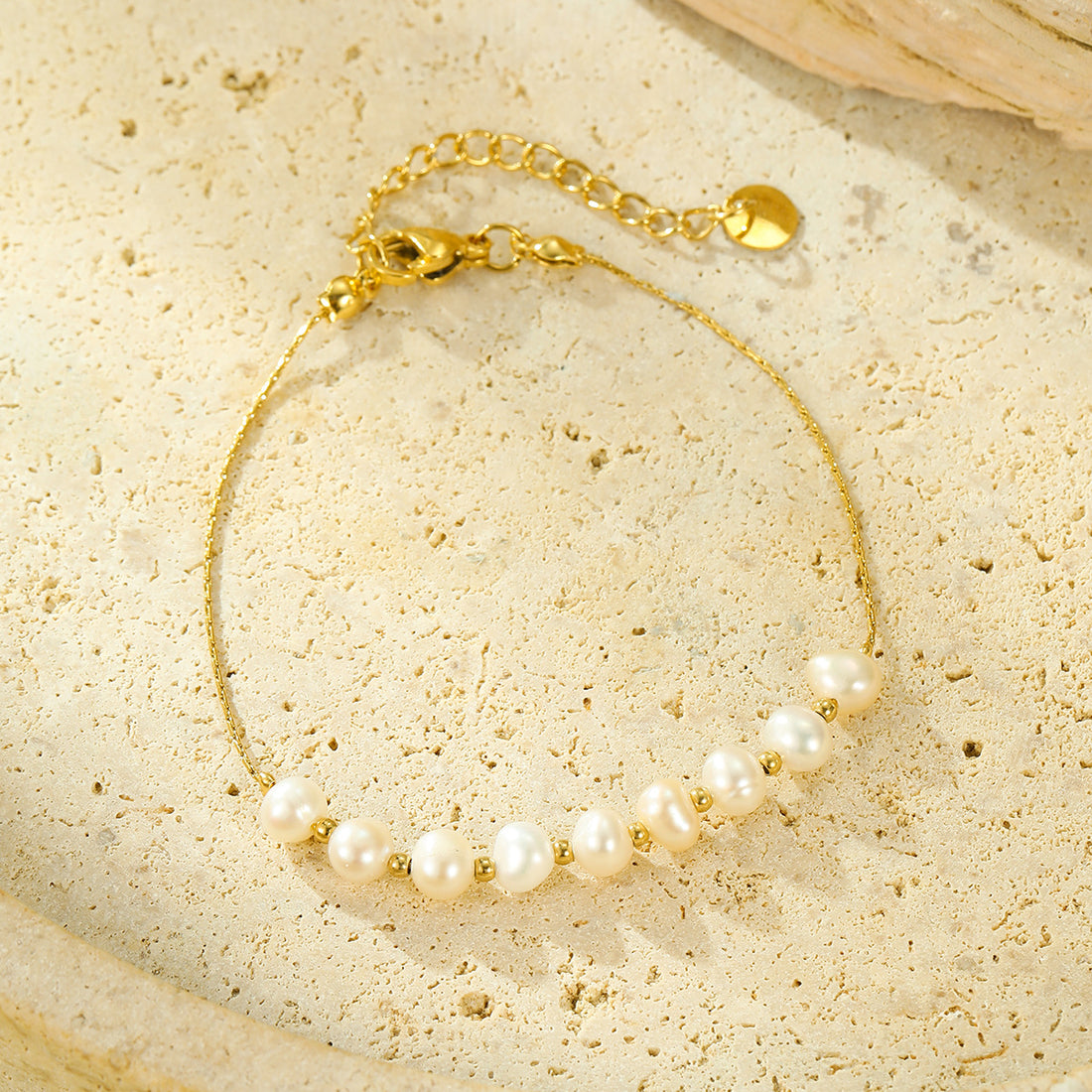 Ezabella Pearl Gold Bracelet [XM32YKE0]