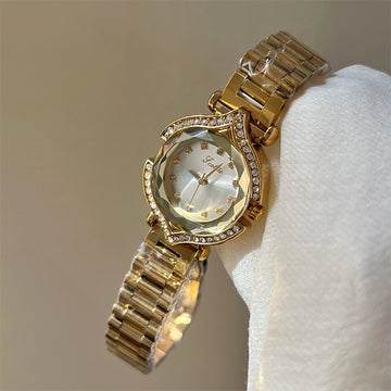 Faceted Glass Dial Watch [2XVXLM53]