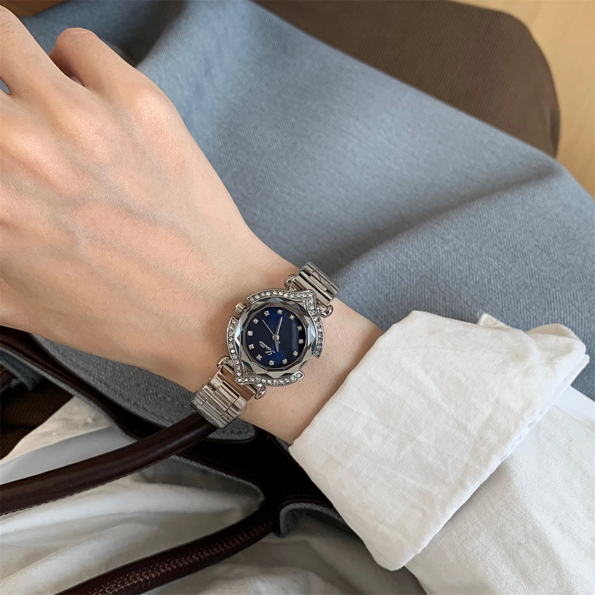 Faceted Glass Dial Watch [0QAYQ8PZ]
