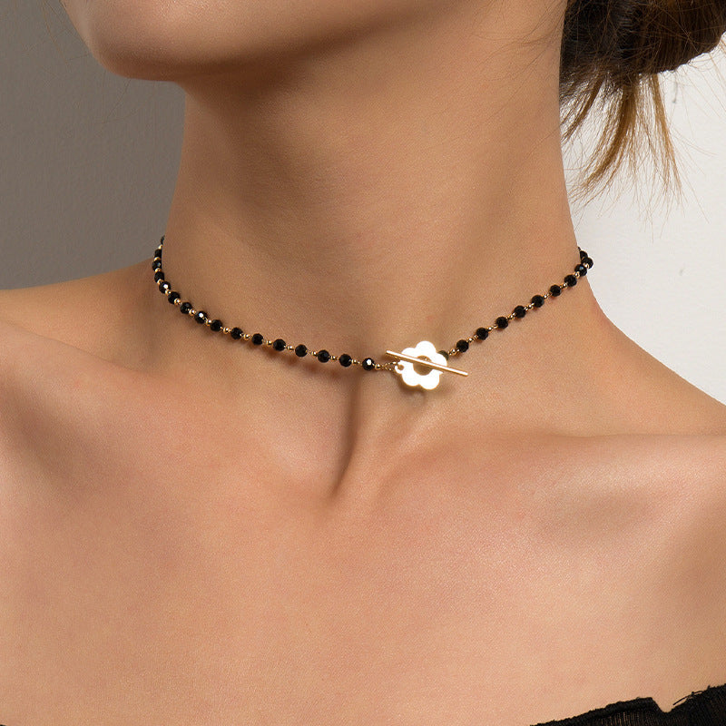 Fatoumata Plum Blossom Bead Necklace [WZP2Y28G]