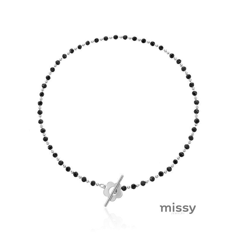 Fatoumata Plum Blossom Bead Necklace [NPUQ91CN]