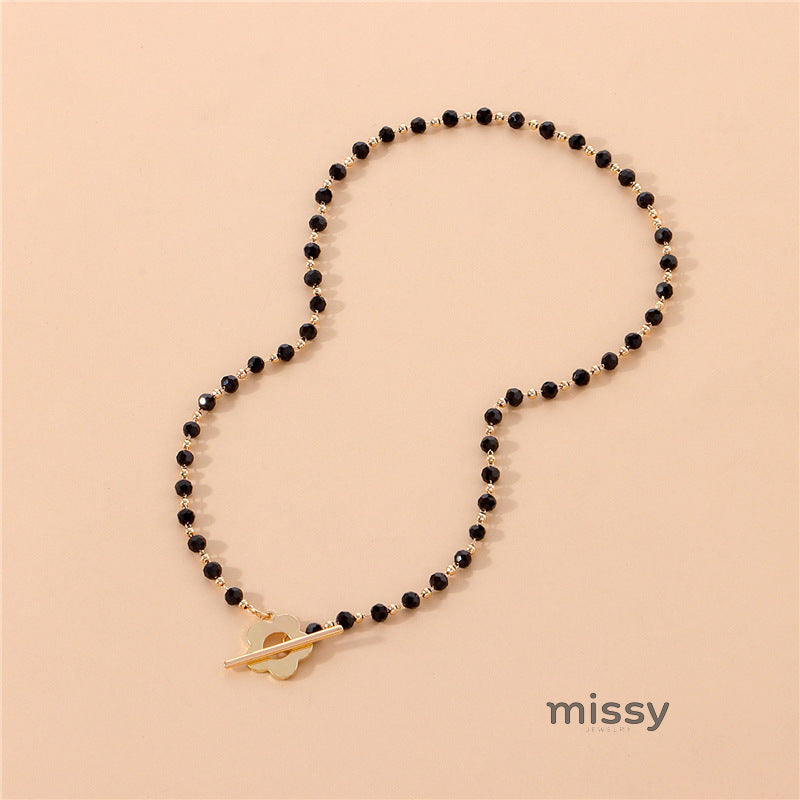 Fatoumata Plum Blossom Bead Necklace [WZP2Y28G]