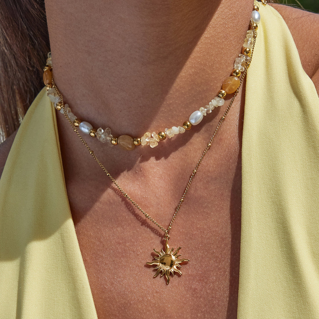 Finlee Sun Layered Necklace [IKLZPRR7]