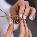 Floating Charm Locket Necklace [P9AZ15S9]