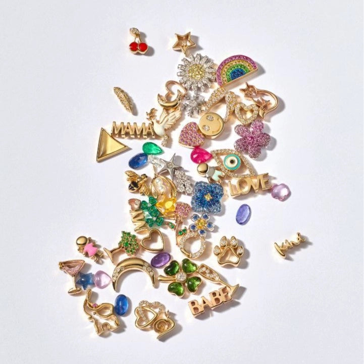 Floating Charm Locket Necklace [38B18P21]