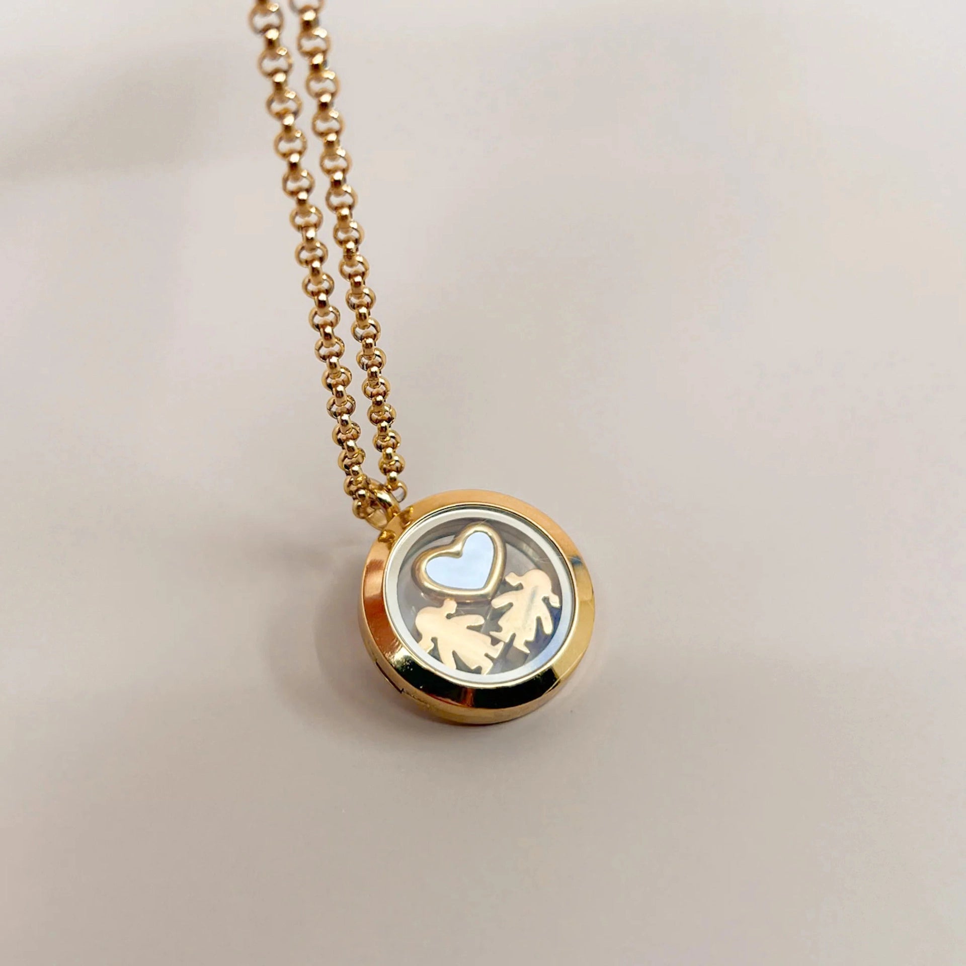 Floating Charm Locket Necklace [TFAC2SDC]