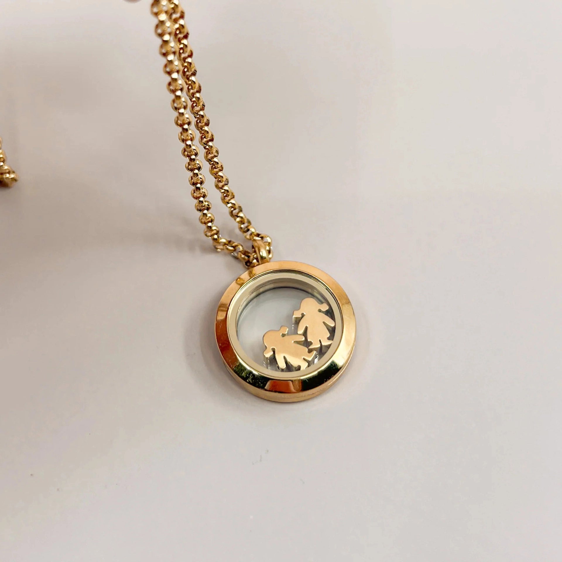 Floating Charm Locket Necklace [37EOIS12]