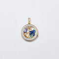 Floating Flower Locket Necklace [1CMKNW2M]
