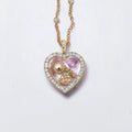 Floating Flower Locket Necklace [PVITBONB]