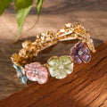 Floral Enamel Stretch Bracelet [UZ7TRIBN]