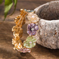 Floral Enamel Stretch Bracelet [6FYY2HH2]