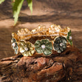 Floral Enamel Stretch Bracelet [2EPG6QR3]