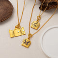 Floral Locket Pendant Necklace [DZLC512F]