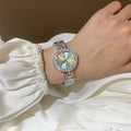 Floral Mother-of-Pearl Bracelet Watch [LQSWF7J8]