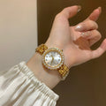 Floral Mother-of-Pearl Bracelet Watch [VRTAZ3S0]