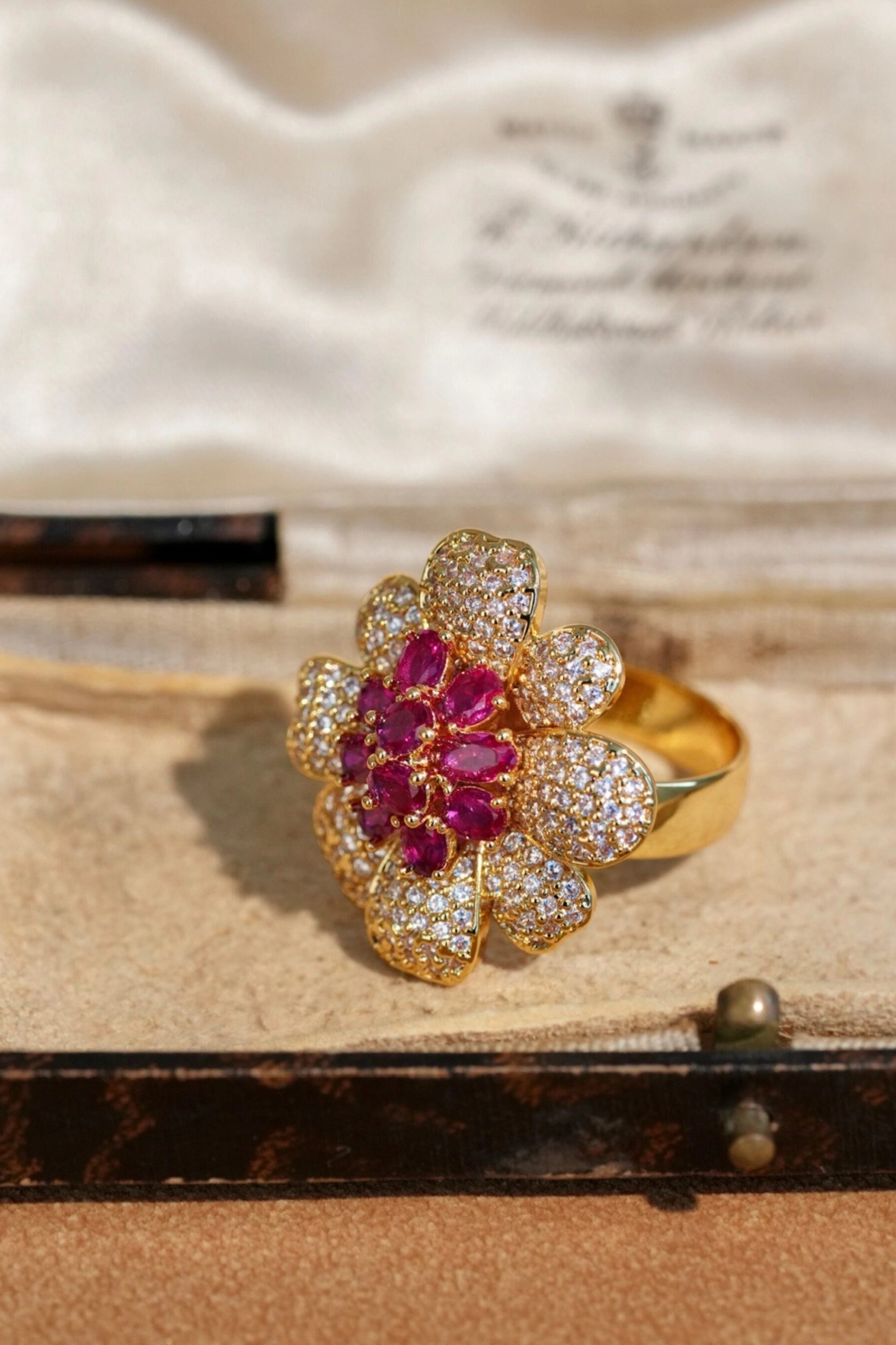 Floral Open Ring [ORRM81WO]