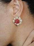 Floral Stud Earrings [3YLJ1CM7]