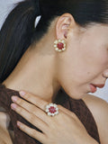 Floral Stud Earrings [CSOSUCQT]