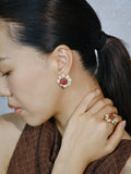 Floral Stud Earrings [4ZDMSKCB]