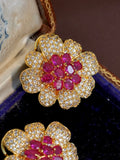 Floral Stud Earrings [IMXDL16Z]