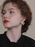 Floral Zircon Ear Clips [1LSOZ8ZM]
