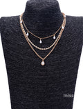 Florence Layered Pearl Necklace [A6JRW2JG]
