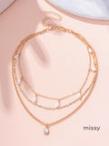 Florence Layered Pearl Necklace [IVI3C504]