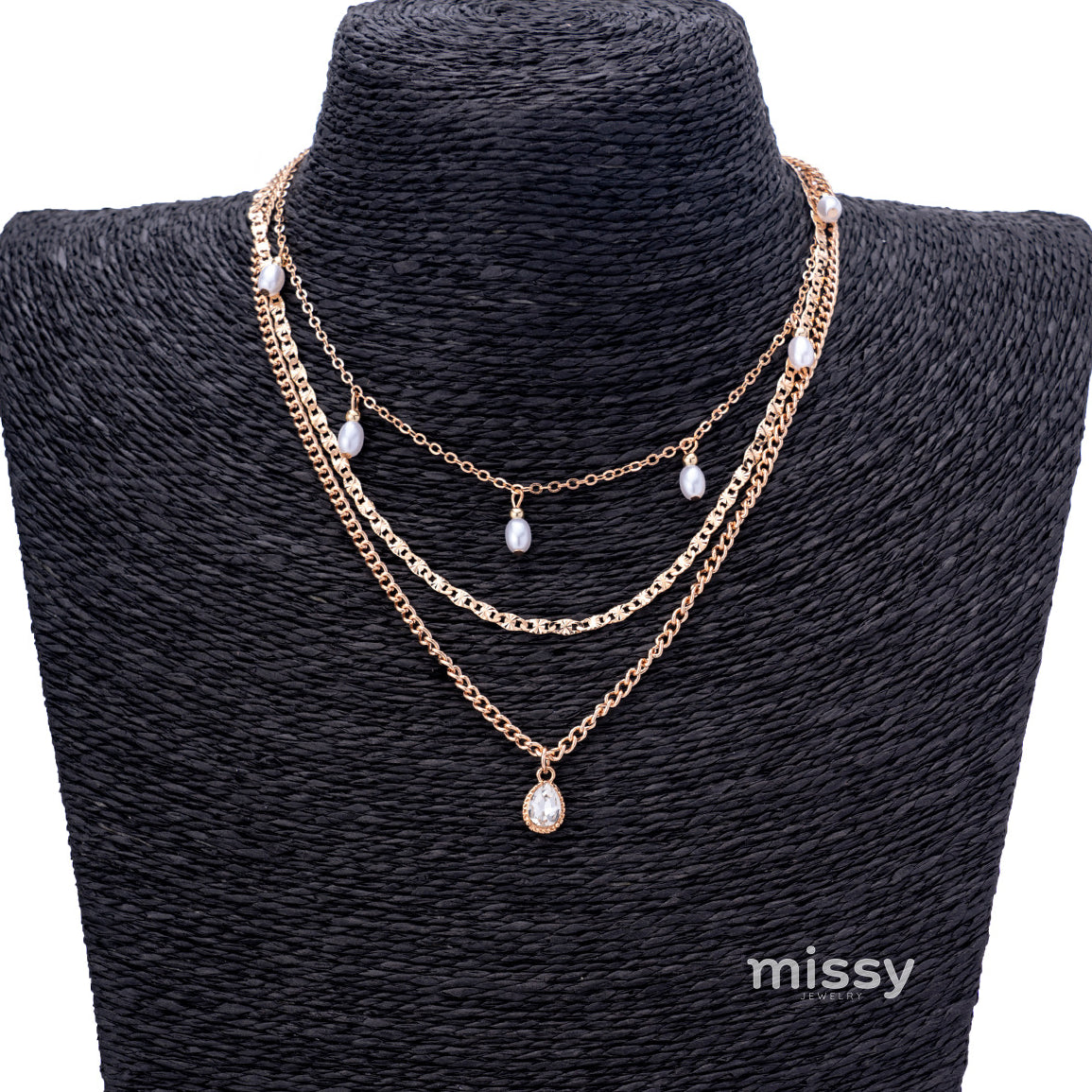 Florence Layered Pearl Necklace [5KQY6E2J]