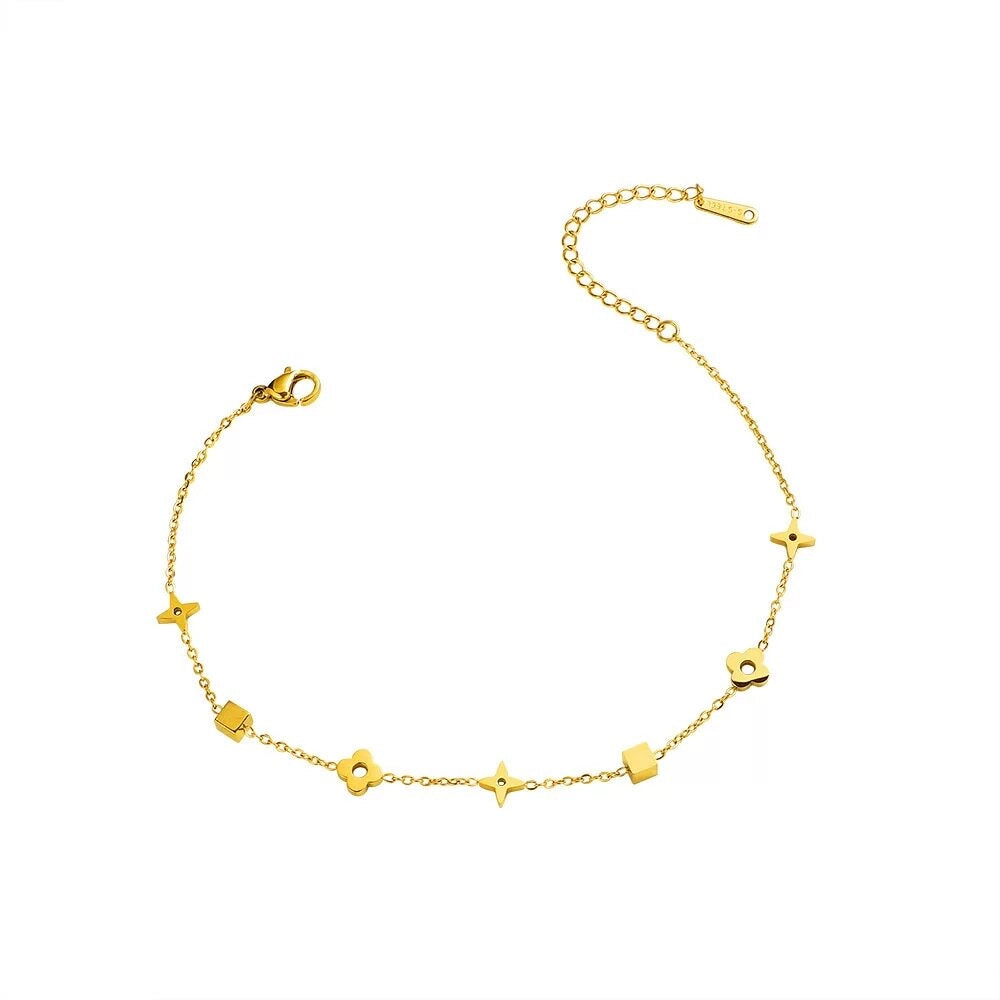 Four-Leaf Clover Anklet [7L8R1894]